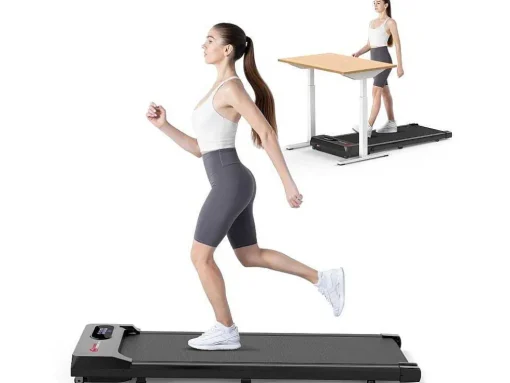 Onder Bureau Loopband 1-6Km/H Wandelen Jogging Machine Voor Thuiskantoor Met Opvouwmogelijkheid