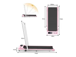Onder Bureau Loopband 1-6Km/H Wandelen Jogging Machine Voor Thuiskantoor Met Opvouwmogelijkheid