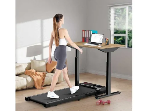 Onder Bureau Loopband 1-6Km/H Wandelen Jogging Machine Voor Thuiskantoor Met Opvouwmogelijkheid