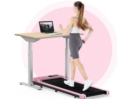 Onder Bureau Loopband 1-6Km/H Wandelen Jogging Machine Voor Thuiskantoor Met Opvouwmogelijkheid