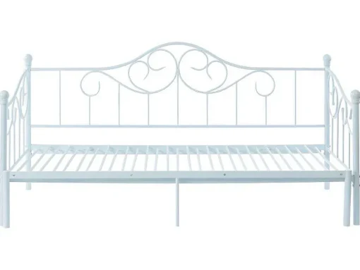 Onderuitschuifbed Sebille - Metaal - 90 X 200 Cm - Wit