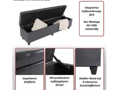 Opbergkist Arezzo Xxl, Wit