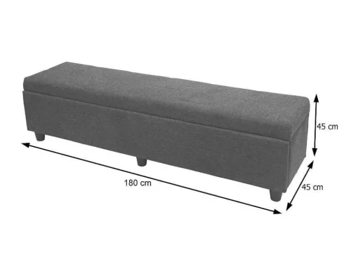Opbergkist Kriens Xxl, Imitatie Suede