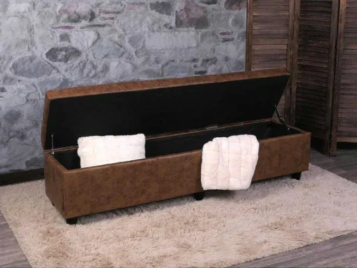 Opbergkist Kriens Xxl, Imitatie Suede