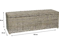 Opbergruimte Van Kubu Gao - L130 X D45 X H44 Cm - Natuurlijk Grijs