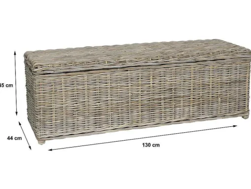 Opbergruimte Van Kubu Gao - L130 X D45 X H44 Cm - Natuurlijk Grijs