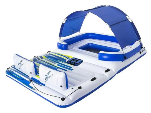 Opblaaseiland Met Afneembaar Zonnescherm - 373 X 264 Cm - Azulio Van Bestway