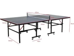 Opklapbare Pingpongtafel Op Wieltjes Voor Buiten Met Accessoires - L274 X D152,5 X H76 Cm - Jordie