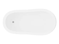 Ovaal Eilandbad - Retro Stijl - 171 L - 145 X 74 X 77 Cm - Witte Leeuwenpoten - Nisos