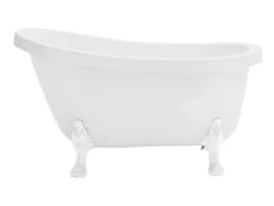 Ovaal Eilandbad - Retro Stijl - 171 L - 145 X 74 X 77 Cm - Witte Leeuwenpoten - Nisos