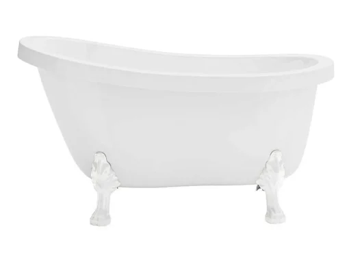 Ovaal Eilandbad - Retro Stijl - 171 L - 145 X 74 X 77 Cm - Witte Leeuwenpoten - Nisos
