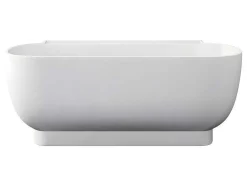 Ovaal Halfvrijstaand Bad - 240 L - 150 X 76 X 58 Cm - Wit - Acryl - Vogler