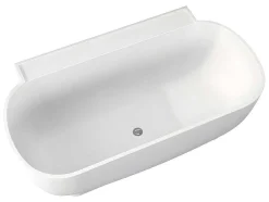 Ovaal Halfvrijstaand Bad - 240 L - 150 X 76 X 58 Cm - Wit - Acryl - Vogler