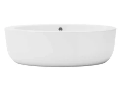 Ovaal Losstaand Bad - 251L - 185 X 90 X 58 Cm - Wit - Acryl - Marmati