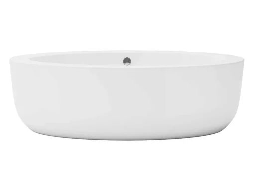 Ovaal Losstaand Bad - 251L - 185 X 90 X 58 Cm - Wit - Acryl - Marmati