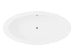 Ovaal Losstaand Bad - 251L - 185 X 90 X 58 Cm - Wit - Acryl - Marmati