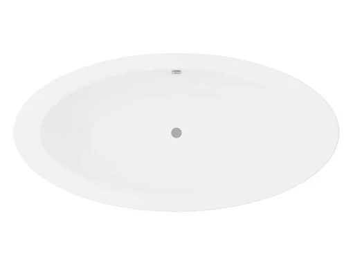 Ovaal Losstaand Bad - 251L - 185 X 90 X 58 Cm - Wit - Acryl - Marmati