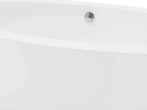 Ovaal Losstaand Bad - 251L - 185 X 90 X 58 Cm - Wit - Acryl - Marmati