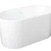 Ovalen Losstaand Bad - 180 L - 130 X 71 X 58 Cm - Wit - Acryl - Apogon