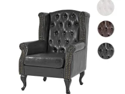 Oxford Fauteuil, Zwart Zonder Voetenbank