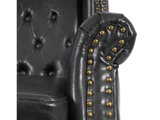 Oxford Fauteuil, Zwart Zonder Voetenbank