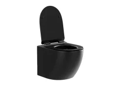Pakket Zwevend Toilet Met Sierframe - Matzwart - Javoine