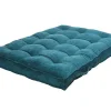 Palletkussen - 120 X 80 X 10 Cm - Ribfluweel - Blauw - Baila