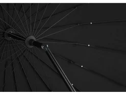 Palmetto Parasol Met Kantelfunctie Zwart.