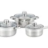Pannenset Festin Van Inox - 6 Stuks - Metaalkleur