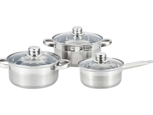 Pannenset Festin Van Inox - 6 Stuks - Metaalkleur