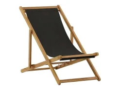 Peachy Tuinligstoel, Opvouwbare Strandstoel Grijs.