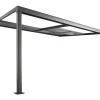 Pergola Voor Tegen De Muur Met Schuifbaar Dak - 12 M - Antraciet - Izeda
