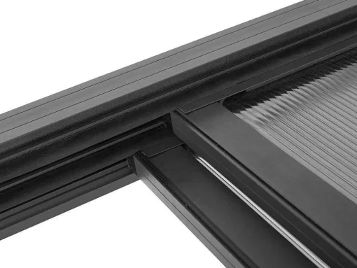 Pergola Voor Tegen De Muur Met Schuifbaar Dak - 12 M - Antraciet - Izeda
