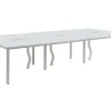 6 Persoons Bureau Bank - Wit - L120 Cm - Downtown