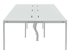6 Persoons Bureau Bank - Wit - L120 Cm - Downtown