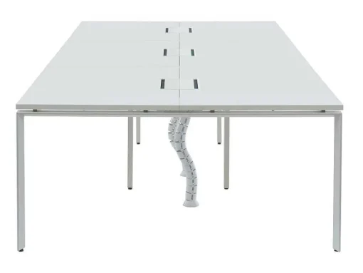 6 Persoons Bureau Bank - Wit - L120 Cm - Downtown