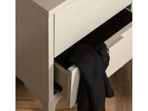 Piring Nachtkastje 2 Laden Beige.