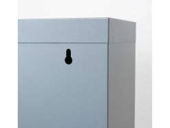 Pisa Schoenenkast Grijs Metaal Met 3 Vakken.
