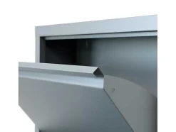Pisa Schoenenkast Grijs Metaal Met 3 Vakken.