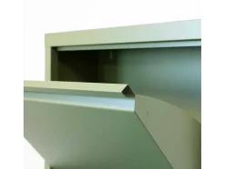 Pisa Schoenenkast Groen Metaal Met 6 Vakken.