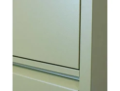 Pisa Schoenenkast Groen Metaal Met 6 Vakken.