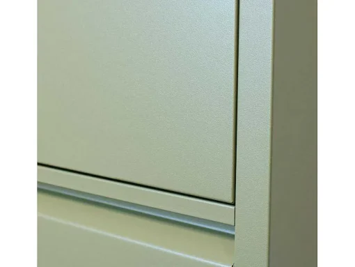 Pisa Schoenenkast Groen Metaal Met 6 Vakken.