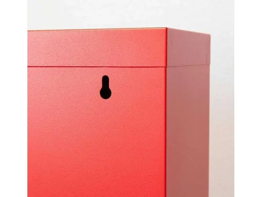 Pisa Schoenenkast Rood Metaal Met 9 Vakken.