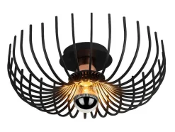 Plafondlamp Aspendos - D.36 X H. 12 Cm - Zwart