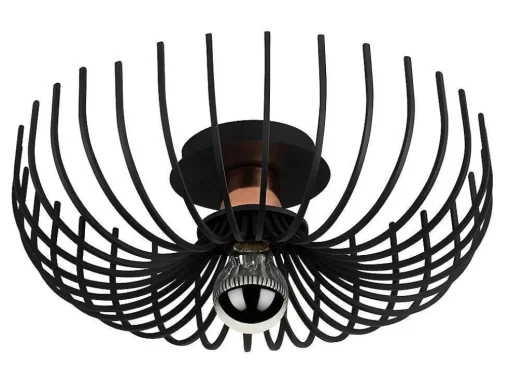 Plafondlamp Aspendos - D.36 X H. 12 Cm - Zwart