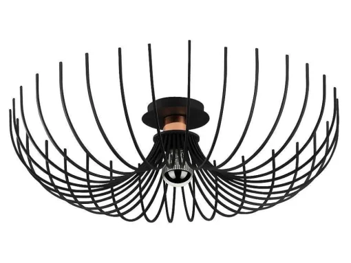 Plafondlamp Aspendos - D.56 X H. 16 Cm - Zwart