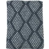 Plaid Oyace - Acryl En Wol - 130 X 170 Cm - Ivoor En Blauw
