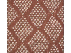 Plaid Oyace - Acryl En Wol - 130 X 170 Cm - Ivoor En Rood