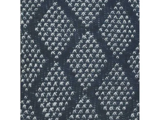 Plaid Oyace - Acryl En Wol - 130 X 170 Cm - Ivoor En Blauw