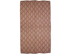 Plaid Oyace - Acryl En Wol - 130 X 170 Cm - Ivoor En Rood